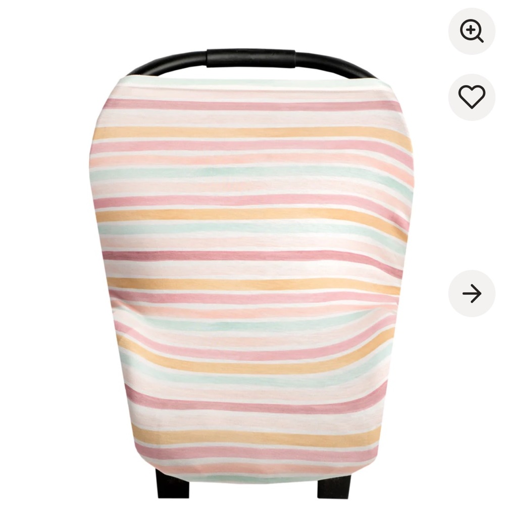 Copper pearl nursing/car seat cover